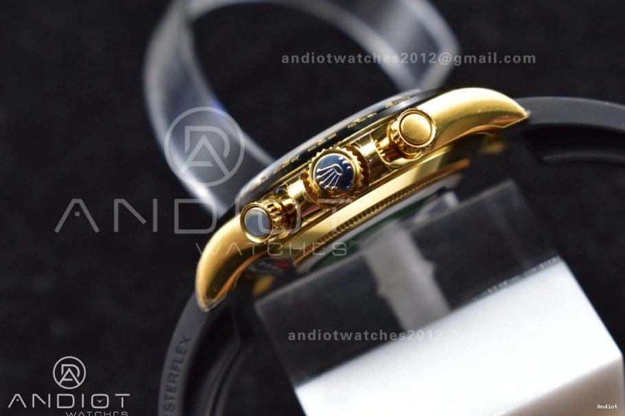 Rubber 116518 Edition Daytona Black Oysterflex 1:1 On Best BTF Strap V2 Diamonds SA4130 Dial 0120